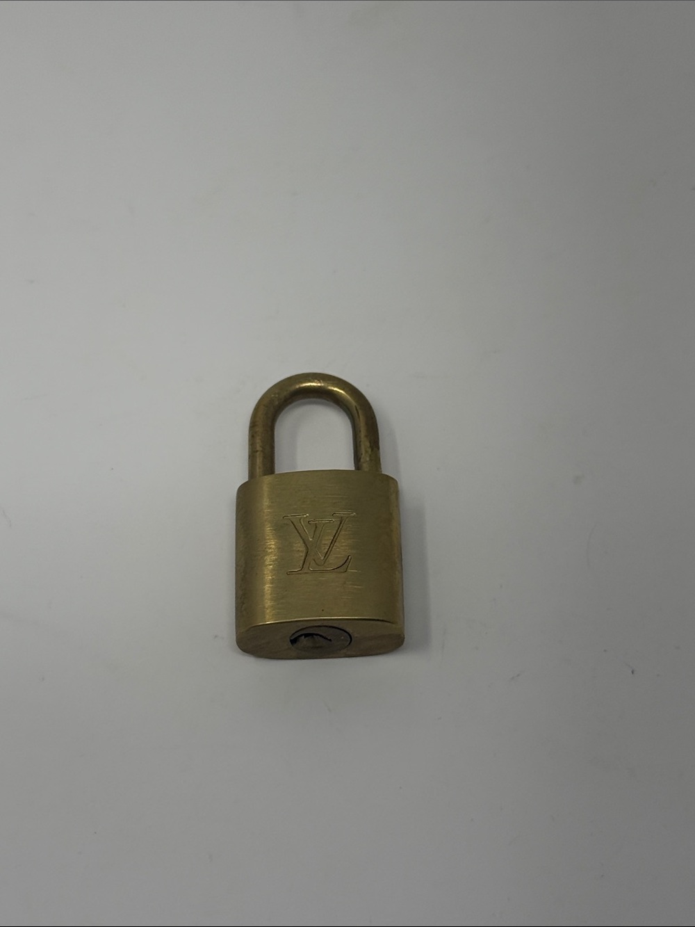 Louis Vuitton Brass Gold Padlock with LV Monogram *No Key*